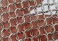 Perak Warna Metal Ring Mesh Baja tahan karat Untuk Dekorasi Bangunan Fasad